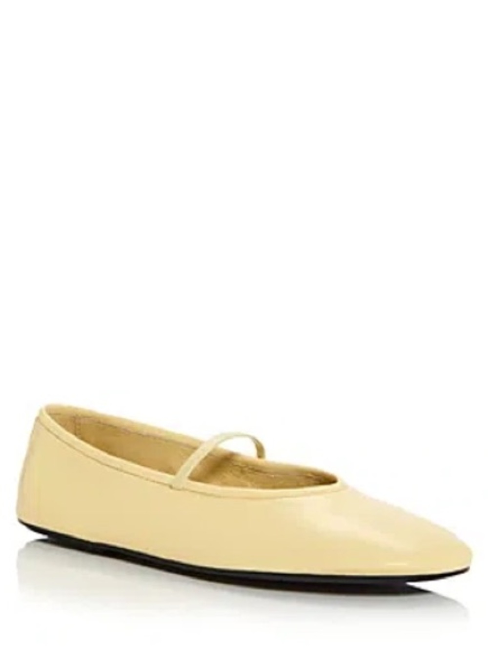 Jeffrey Campbell Lemon Yellow Leather Ballet Flats